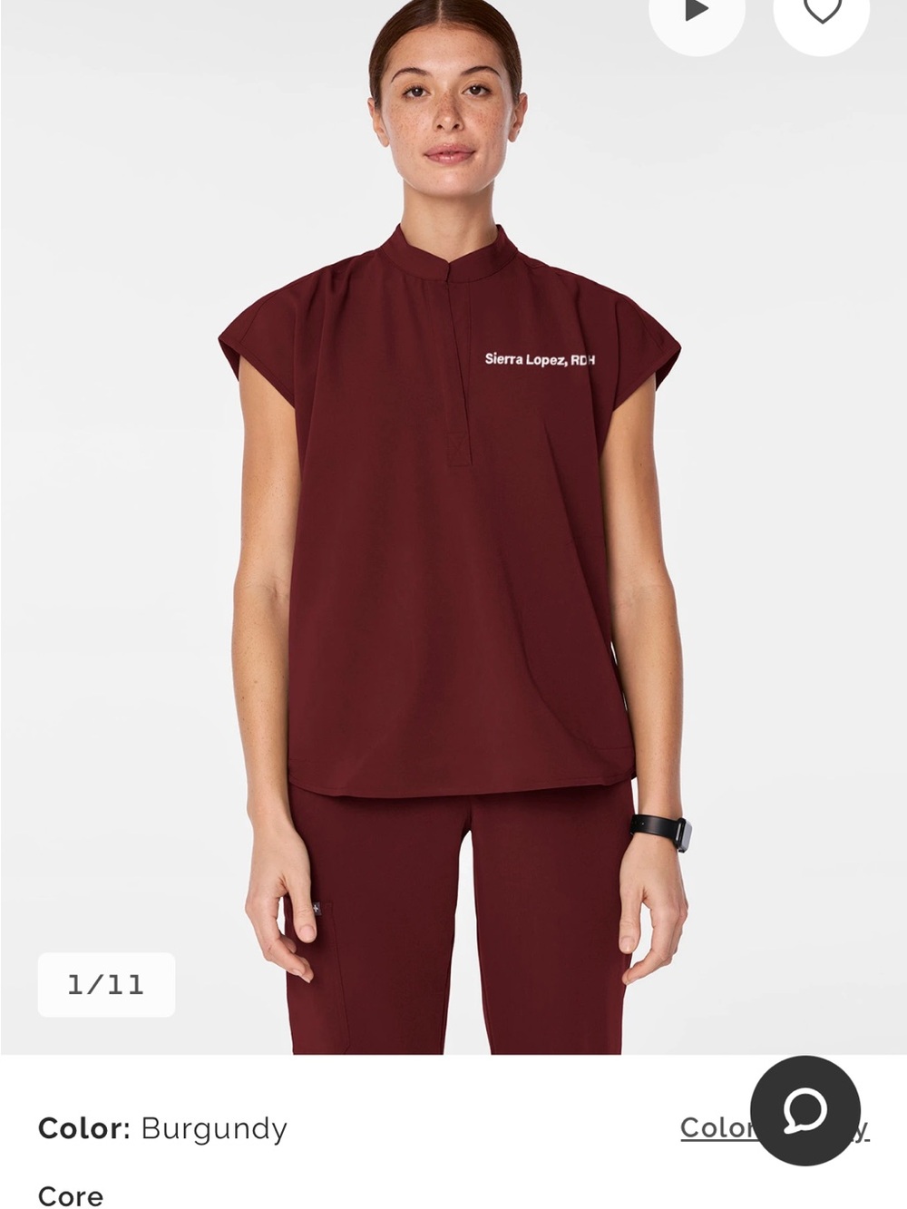 Figs Raphaela scrub top